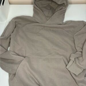 Women's Beige Hoodie Jumpsuit